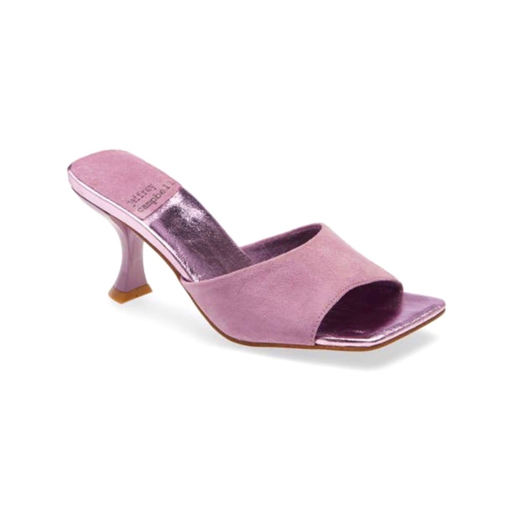 Jeffrey Campbell Mr. Big Lilac Suede Metallic heels